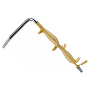 FERRIERA Retractor with Fiber Optic Illumuination and Irrigation Tube with dobule handle
